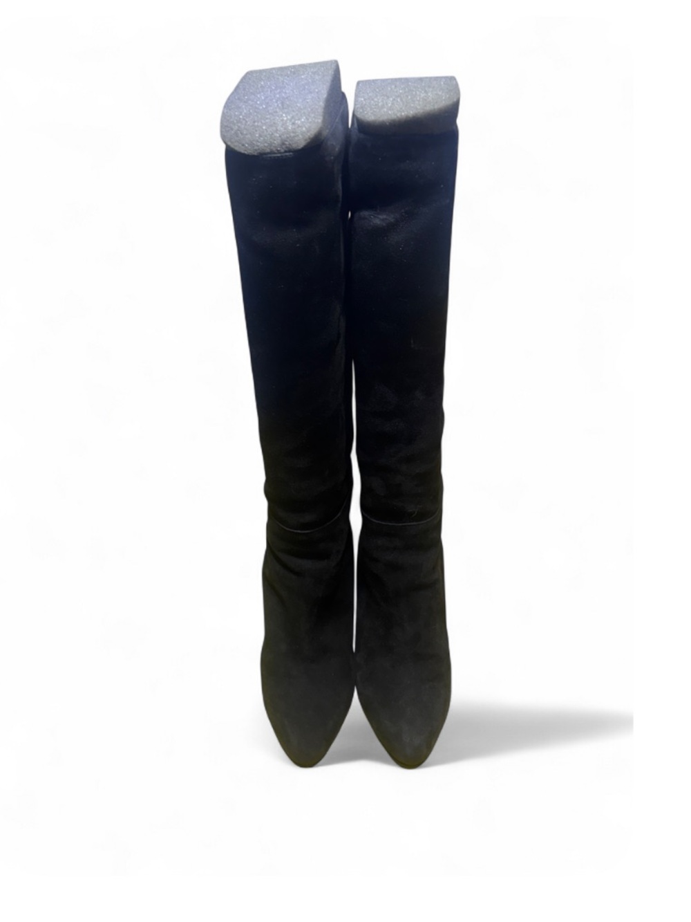 Jimmy Choo Suede Knee High Stiletto Boots Black Women’s Size 36 - Picture 2 of 7